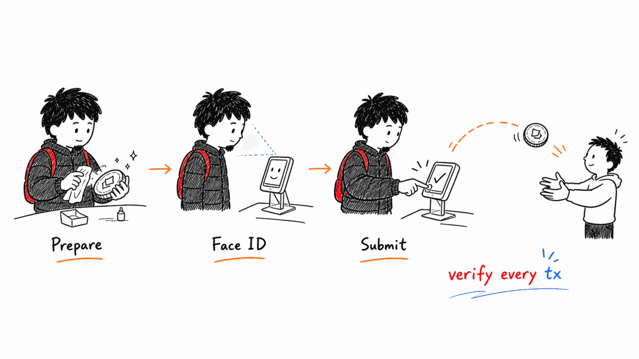 Transfer with a fingerprint