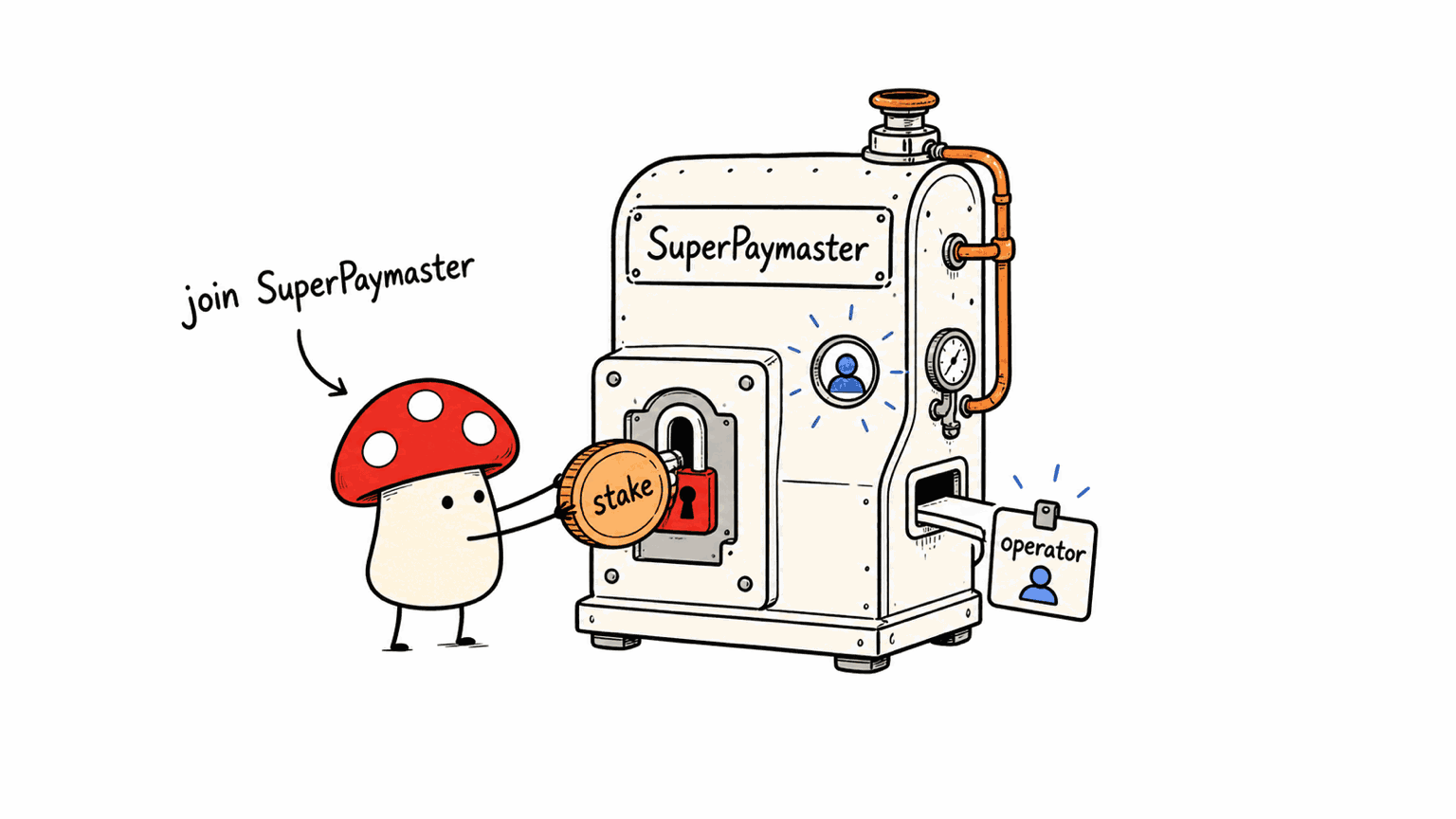Choice A: join SuperPaymaster (if no tech staff)